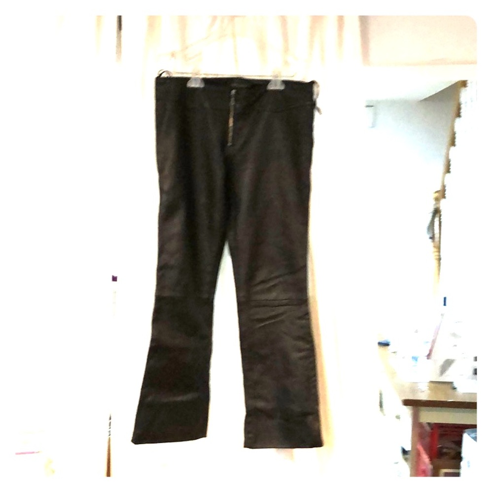 Altelier black leather pants